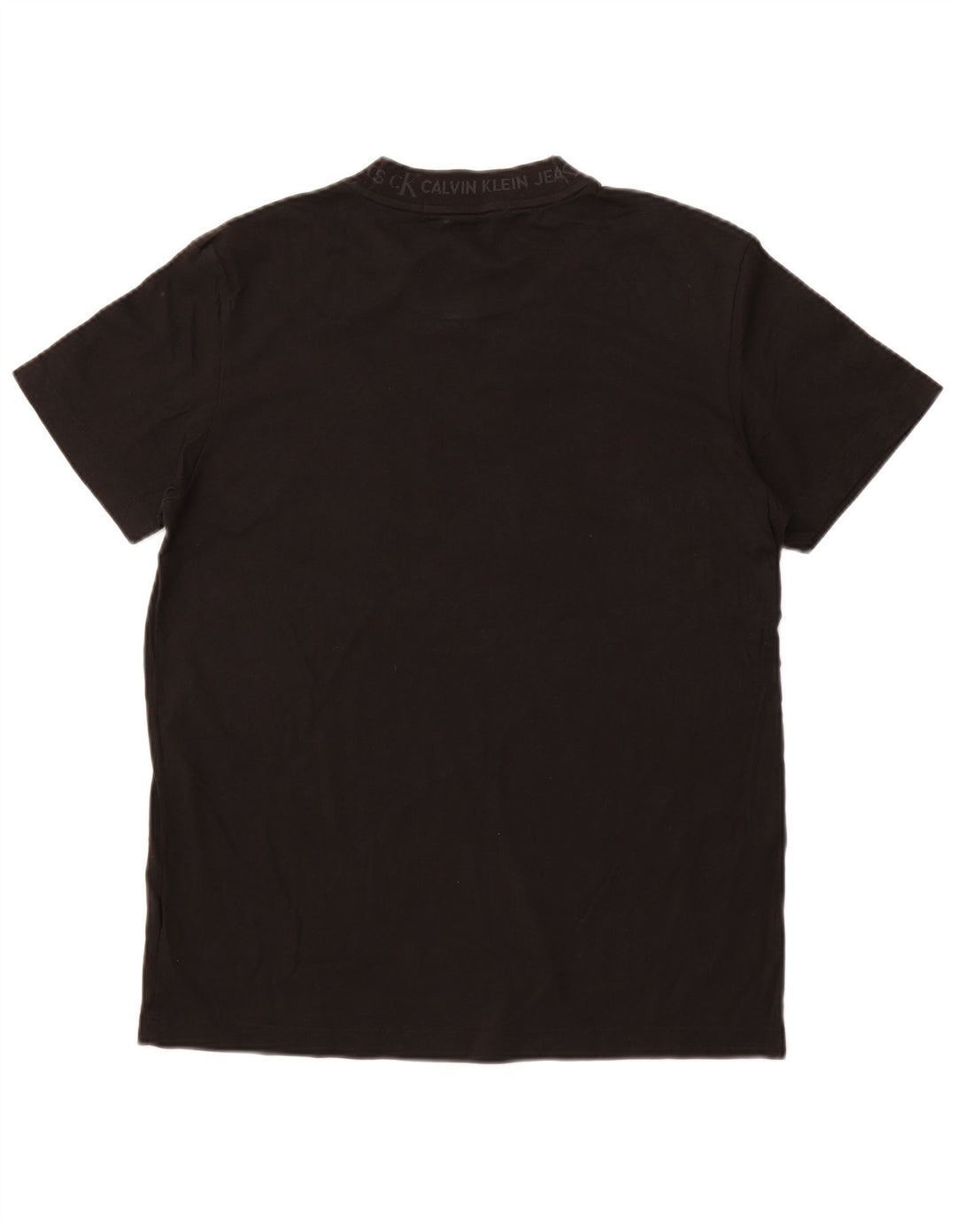 CALVIN KLEIN JEANS Camiseta gráfica para hombre Top Grande Negro