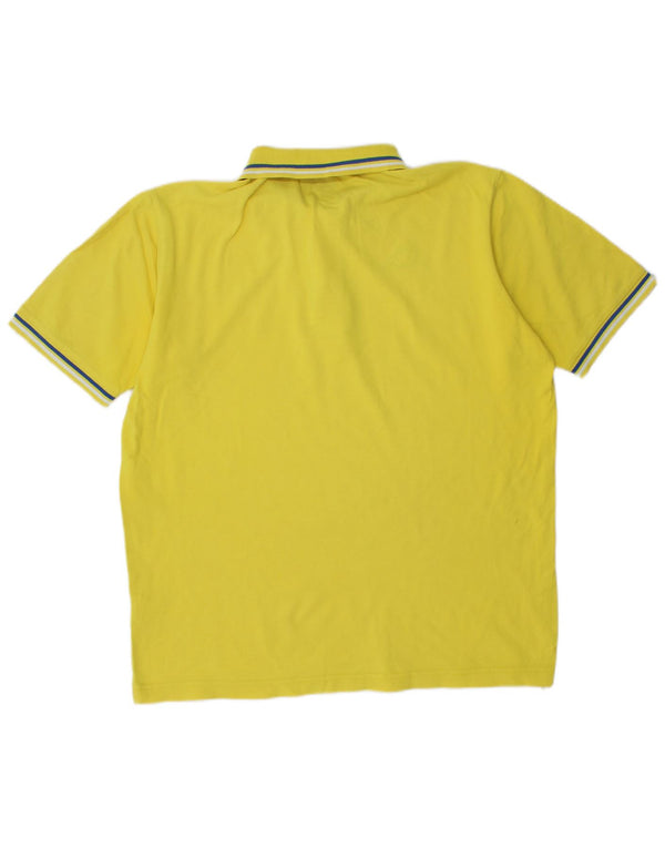 Polo Kappa Hombre Grande Amarillo Algodón