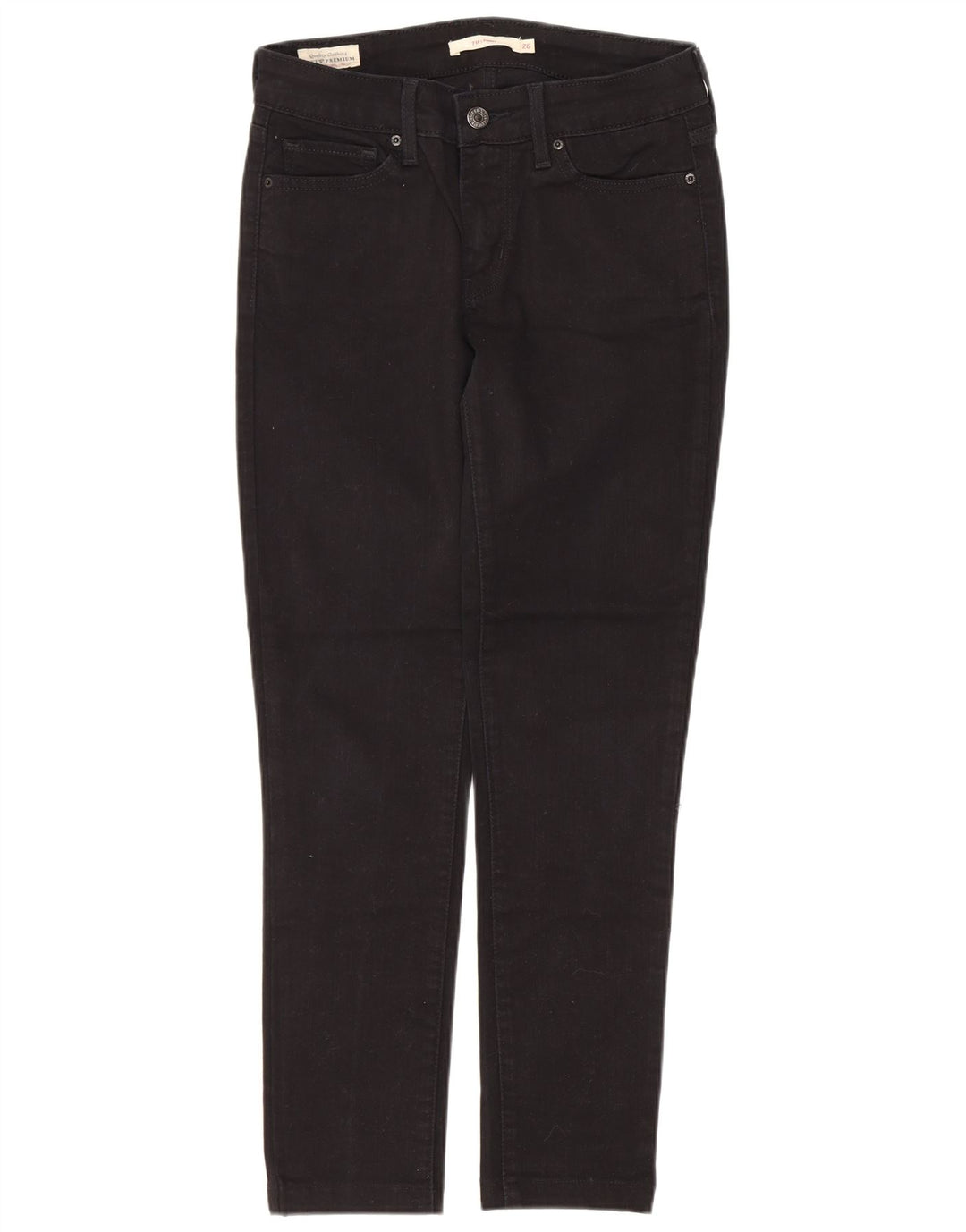 LEVI'S Vaqueros pitillo 711 para mujer W26 L26 Algodón negro