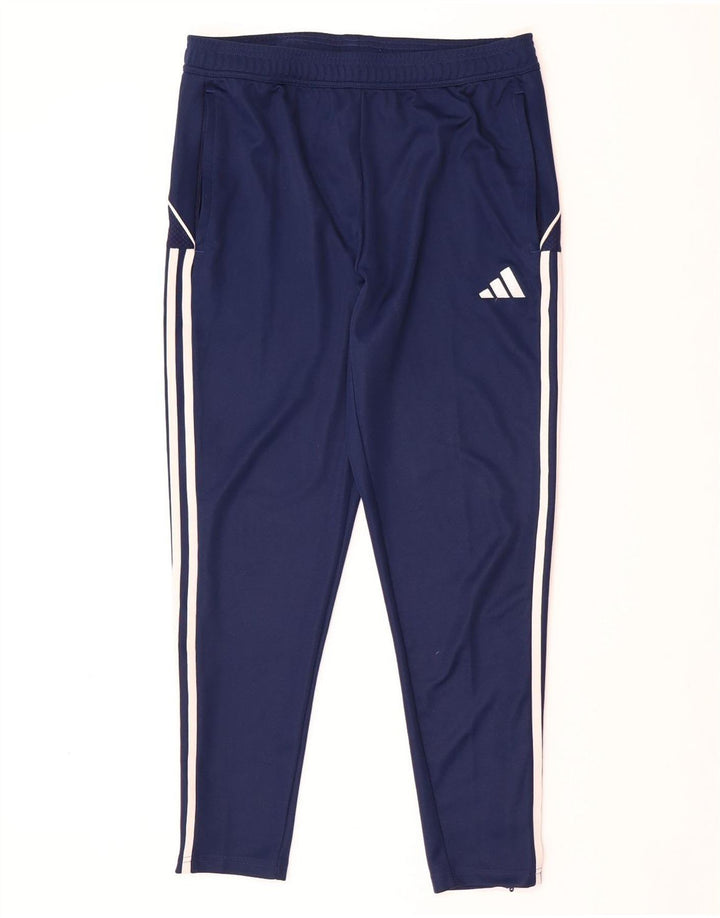 ADIDAS Hombre Aeroready Slim Fit Chándal Pantalones Grande Azul Marino