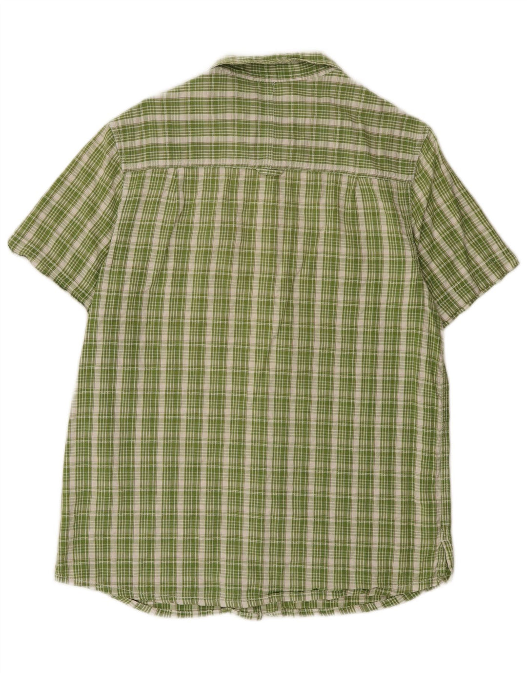Camisa de corte regular y manga corta para hombre de Mountain Warehouse con cuadros verdes grandes
