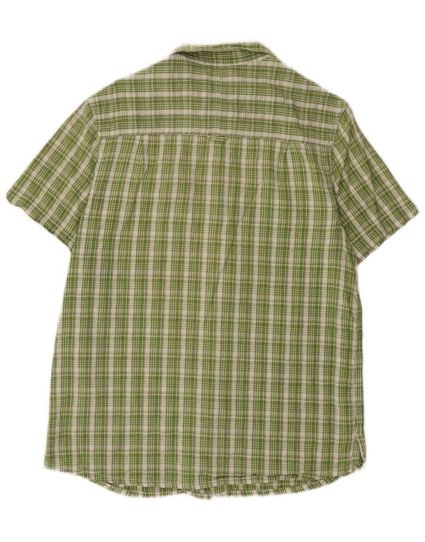 Camisa de corte regular y manga corta para hombre de Mountain Warehouse con cuadros verdes grandes