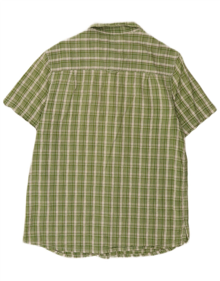 Camisa de corte regular y manga corta para hombre de Mountain Warehouse con cuadros verdes grandes