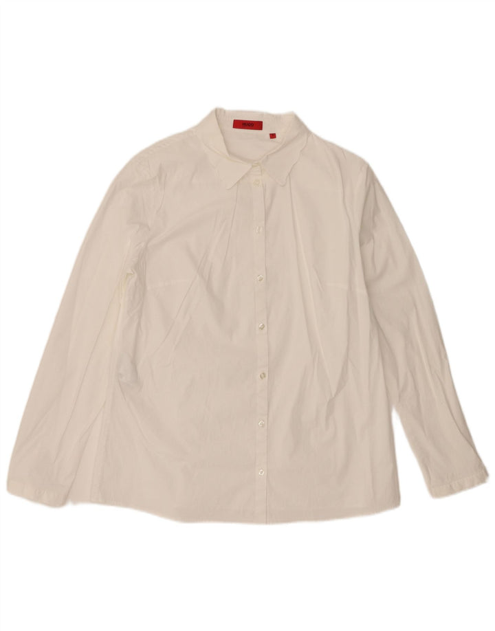 Camisa Hugo Boss Mujer IT 42 Mediana Algodón Blanco