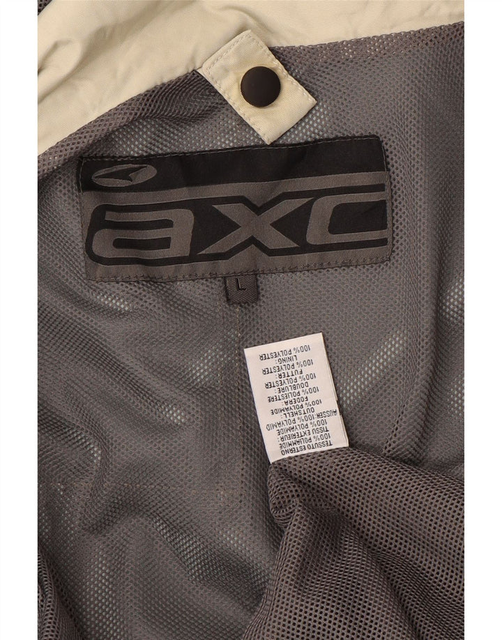 AXO Abrigo cortavientos con capucha para hombre UK 40 Large Beige Poliamida