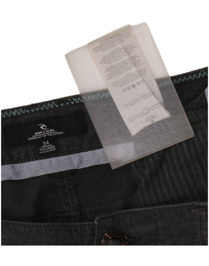 Pantalones cortos chinos Rip Curl para hombre W34 Algodón gris grande