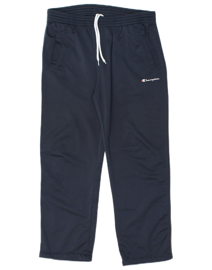 Champion Pantalones De Chándal Para Hombre Poliéster Azul Marino Medio
