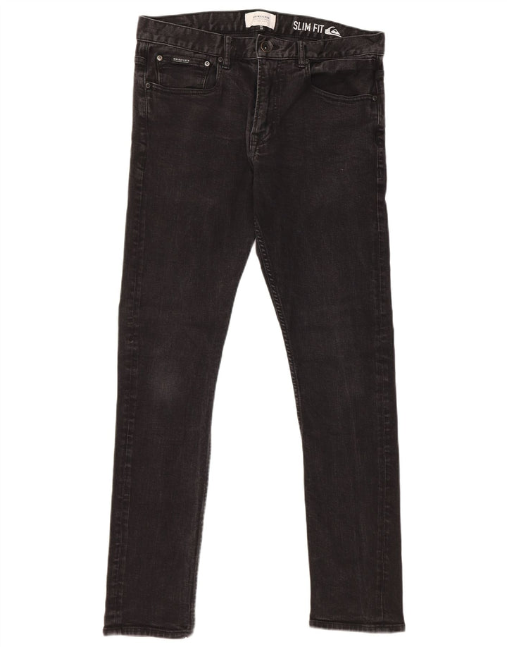 Quiksilver Vaqueros Slim para Hombre W32 L32 Algodón Negro