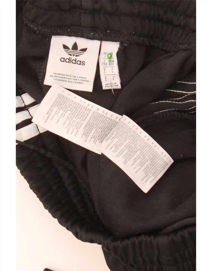 Adidas Hombre Pantalones De Chándal Joggers Grande Negro Poliéster