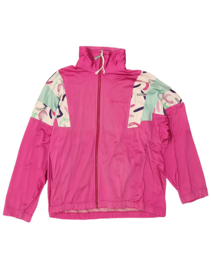 SERGIO TACCHINI Chaqueta superior de chándal para mujer IT 46 Large Pink Colourblock