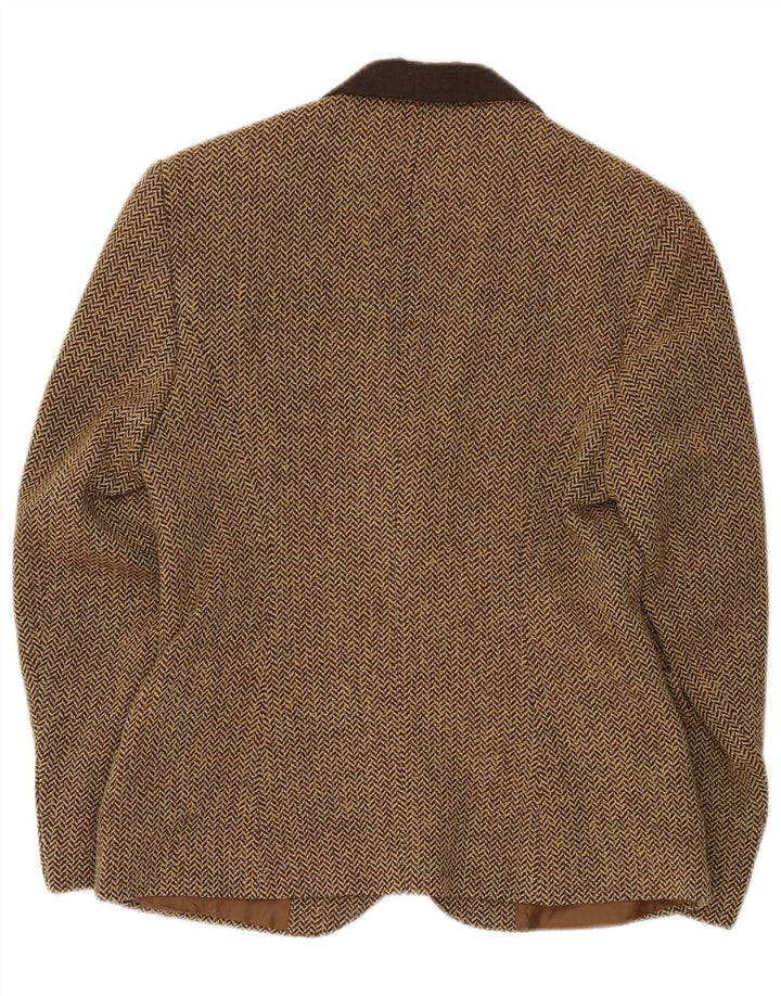 Chaqueta tipo blazer de 3 botones para mujer Ginalebole IT 44 Espiga marrón medio