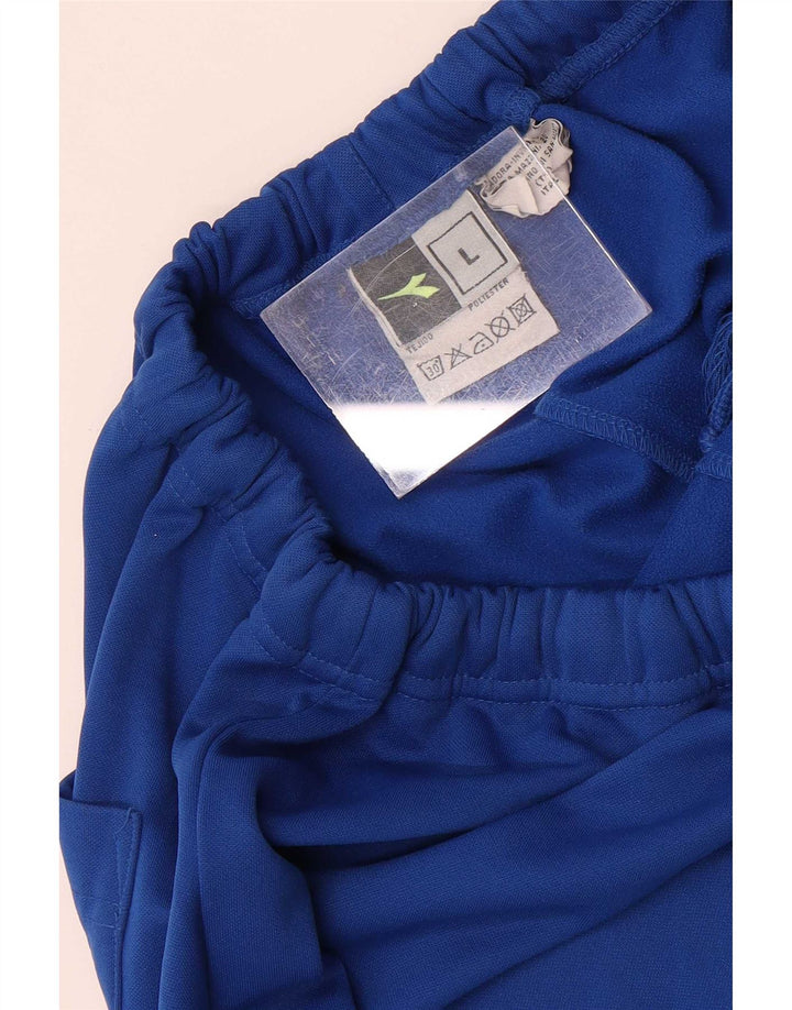 Diadora Pantalón De Chándal Joggers Large Azul Poliéster Hombre