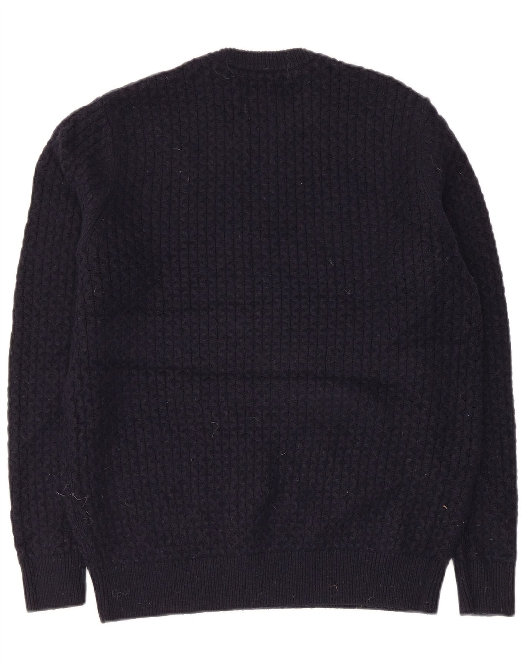 Superdry Jersey De Cuello Redondo Para Hombre De Lana De Cordero Azul Marino Grande