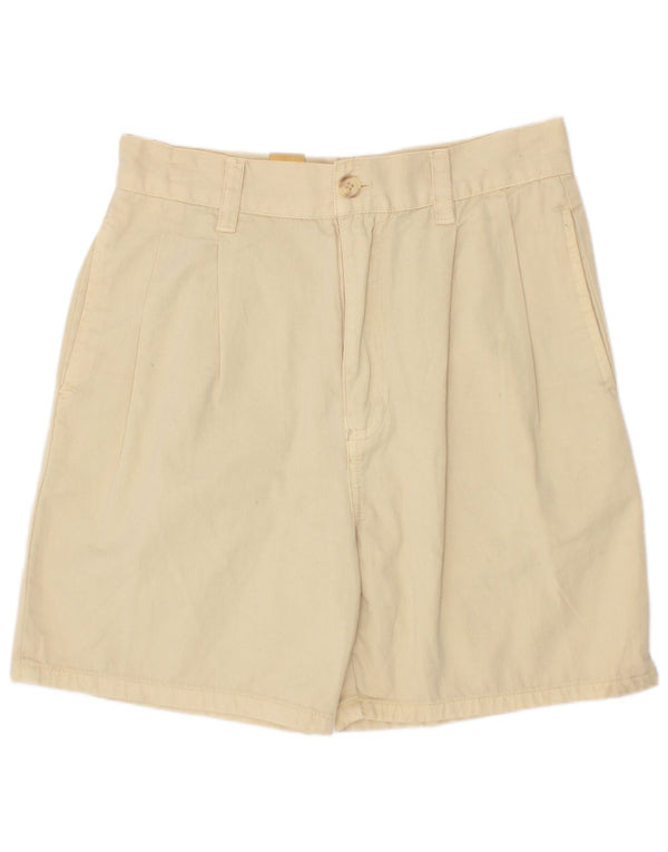 Vintage Boys Chino Shorts 10-11 Años W25 Algodón Beige
