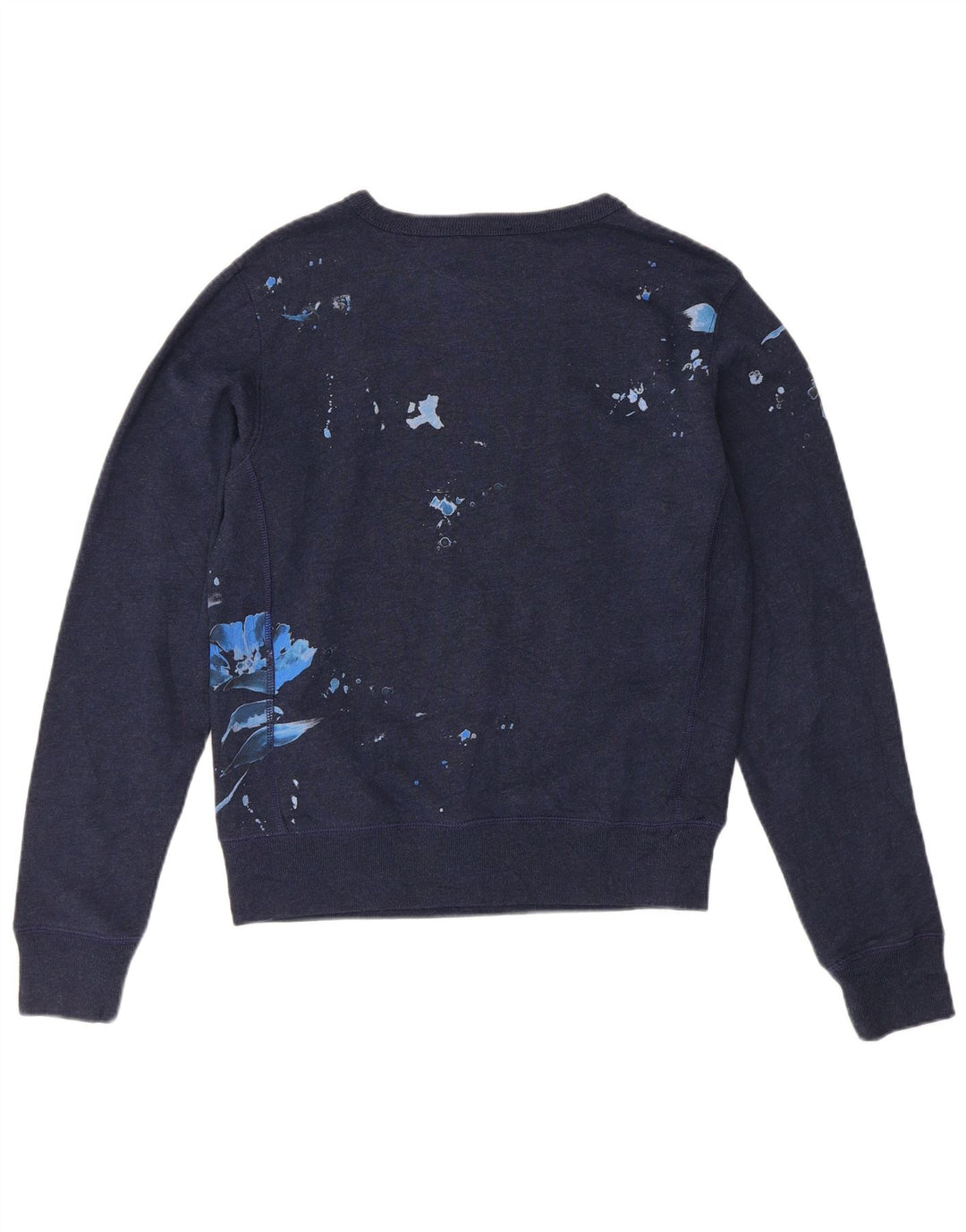 POLO RALPH LAUREN Sudadera para mujer Jumper UK 10 Small Azul marino Floral
