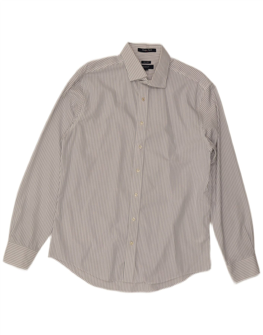 Camisa Gant NON - IRON XL de algodón a rayas blancas