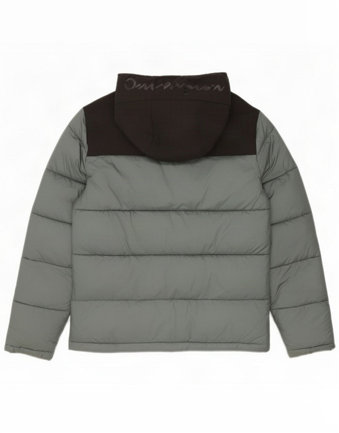 Chaqueta acolchada con capucha para hombre Champion ES 36 Small Grey Colourblock Polyamide
