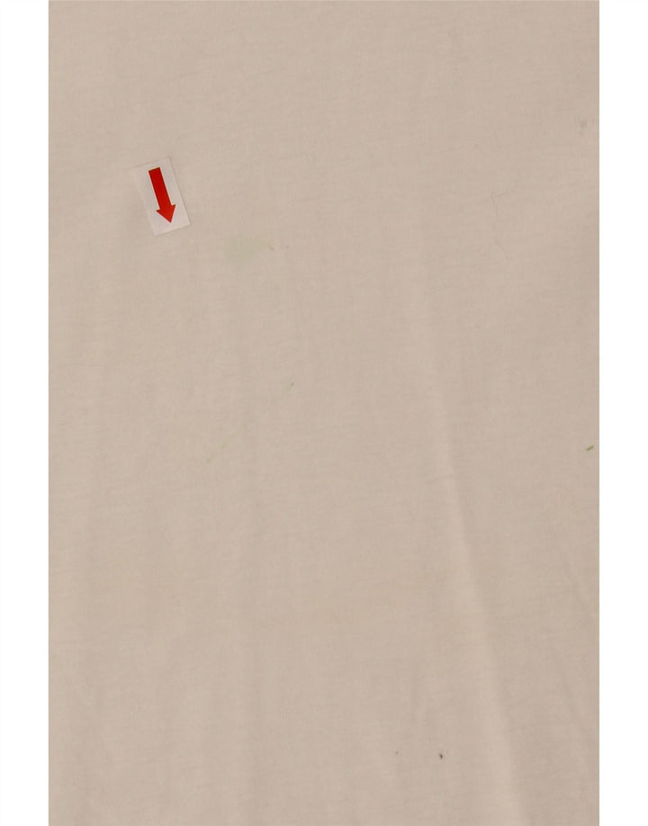 COS Camiseta para hombre Top grande de algodón blanco