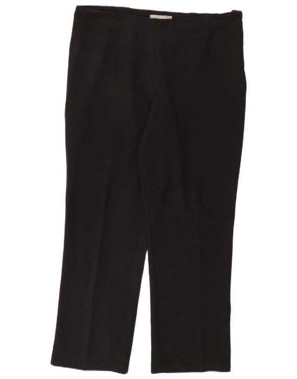 Marks & Spencer Pantalones Casuales Rectos para Mujer UK 18 XL W38 L29 Negro