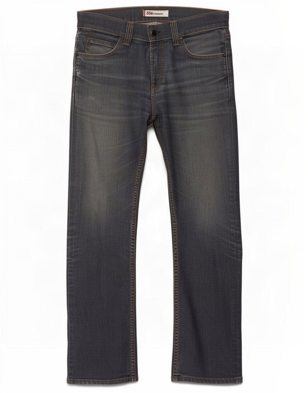 Levi's Jeans rectos de ajuste estándar 506 para hombre W32 L32 Algodón azul marino