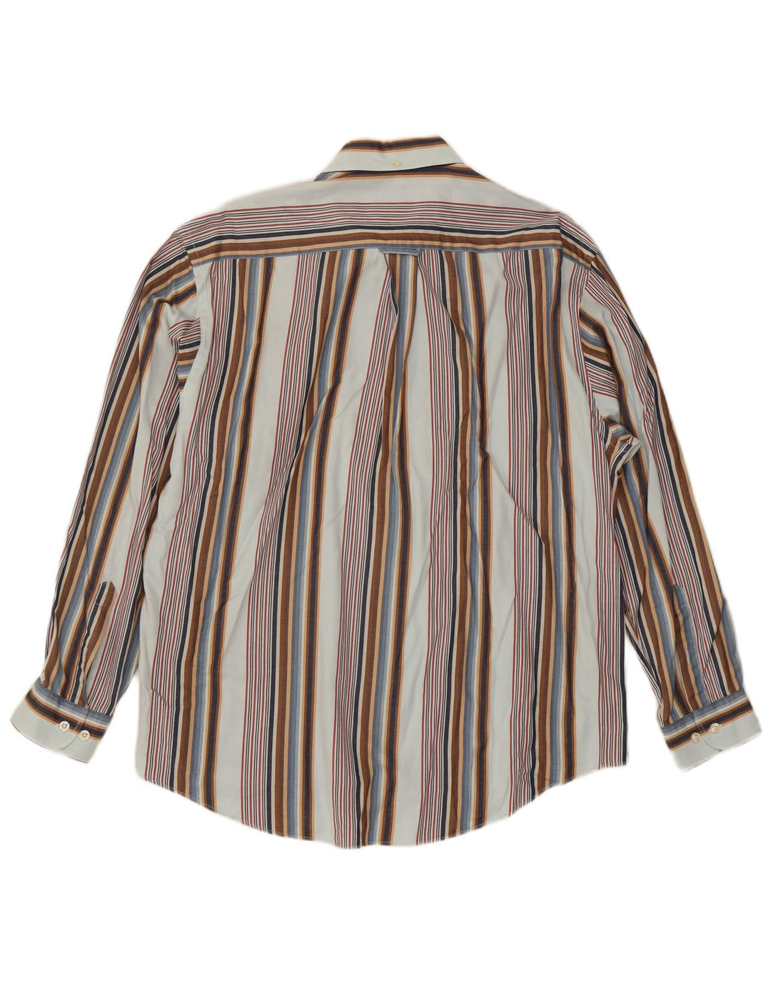 McGregor Camisa para hombre grande de algodón a rayas multicolores