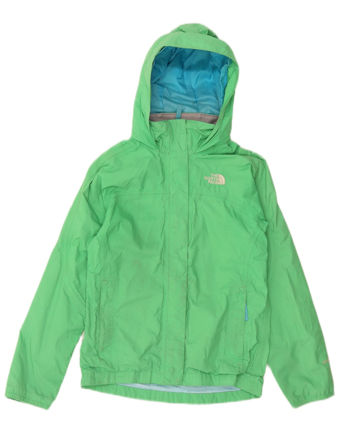 The North Face Chubasquero con capucha para niña 10-11 años Nylon verde medio
