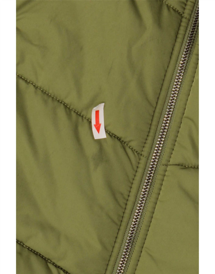 Abrigo acolchado con capucha para mujer Vans UK 46 Large Green