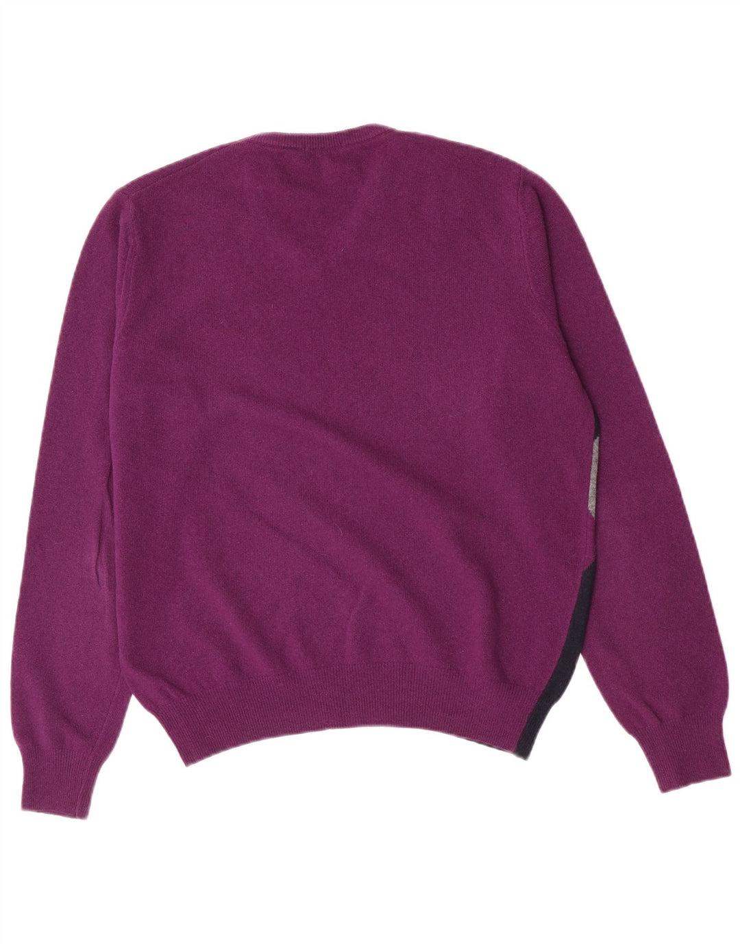 Brooksfield Jersey con cuello en V para hombre IT 48 Medium Purple Argyle/Diamond