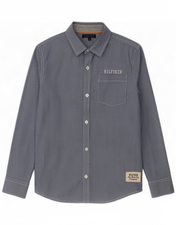 Tommy Hilfiger Camisa gráfica para niños 11-12 años Algodón azul a rayas