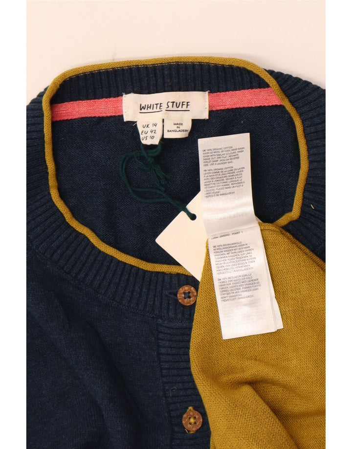 Cárdigan para mujer de White Stuff, talla grande, multicolor, color block