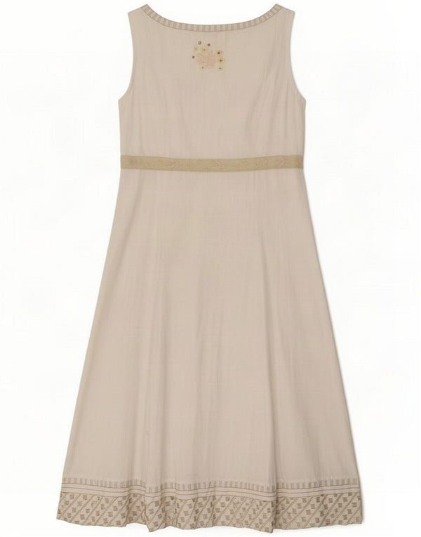 Marks & Spencer Womens Per Una A-Line Dress UK 14 Medium White Floral
