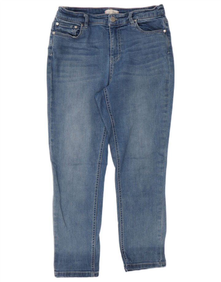 Vaqueros recortados para mujer Joules UK 12 Medium W30 L25 Algodón azul