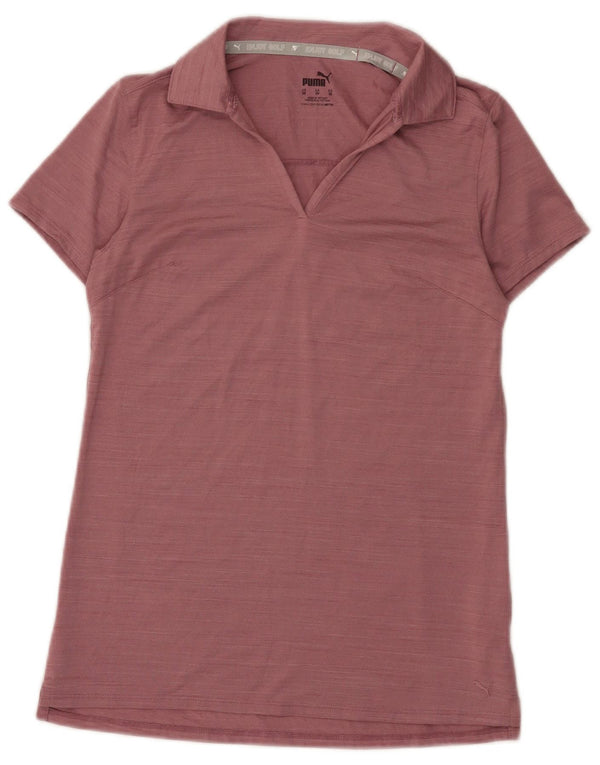 Puma Polo para mujer UK 6 XS Poliéster moteado rosa