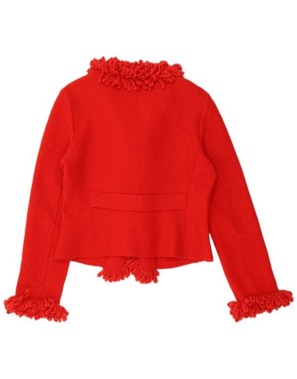 Alain Manoukian Chaqueta Bolero para Mujer EU 44 XL Lana Roja