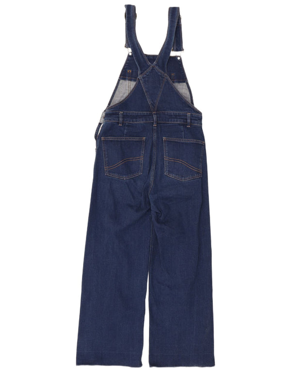 Vaqueros recortados con peto para mujer de Fat Face UK 8 Small W30 L24 Azul marino Algodón