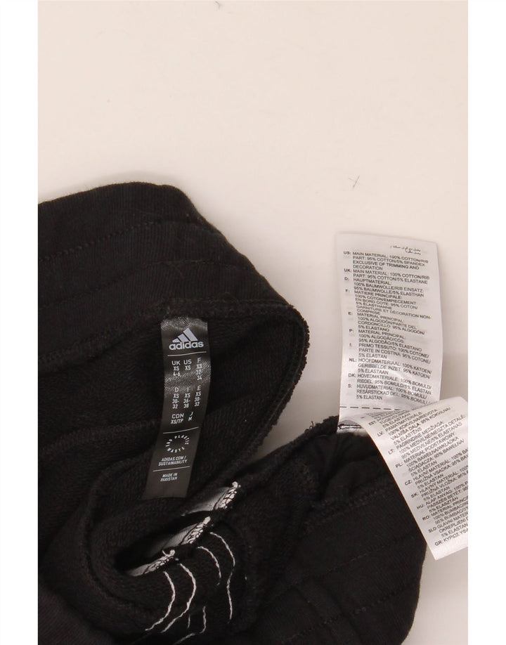 ADIDAS Pantalones de chándal para mujer Joggers UK 4/6 XS Negro Algodón