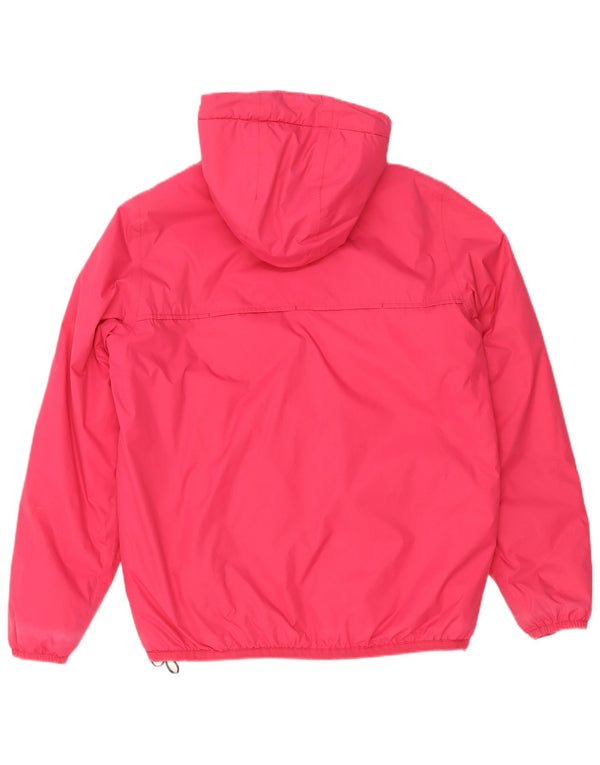 K-Way Chaqueta cortavientos Sherpa con capucha de gran tamaño para mujer UK 10 Small Pink