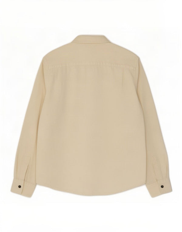 Calvin Klein Jeans Camisa para mujer Reino Unido 14 Mediano Off White Algodón