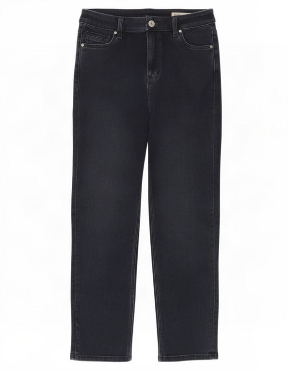 Marks & Spencer Vaqueros Rectos para Mujer UK 10 Small W28 L26 Azul Marino