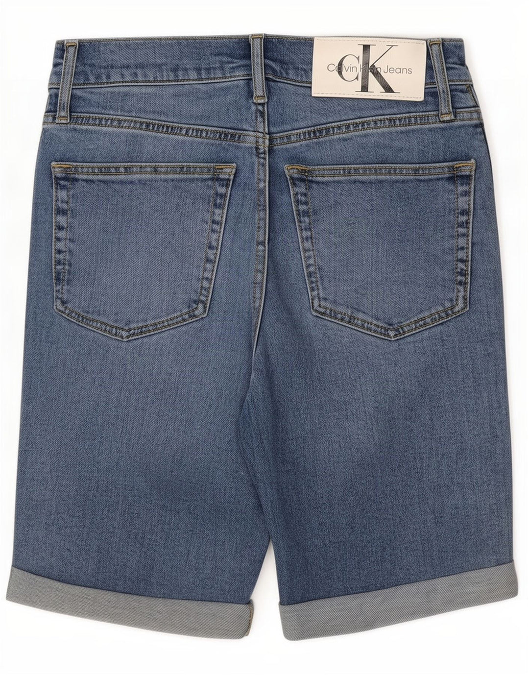 Calvin Klein Pantalones cortos de mezclilla para hombre W28 Algodón azul pequeño