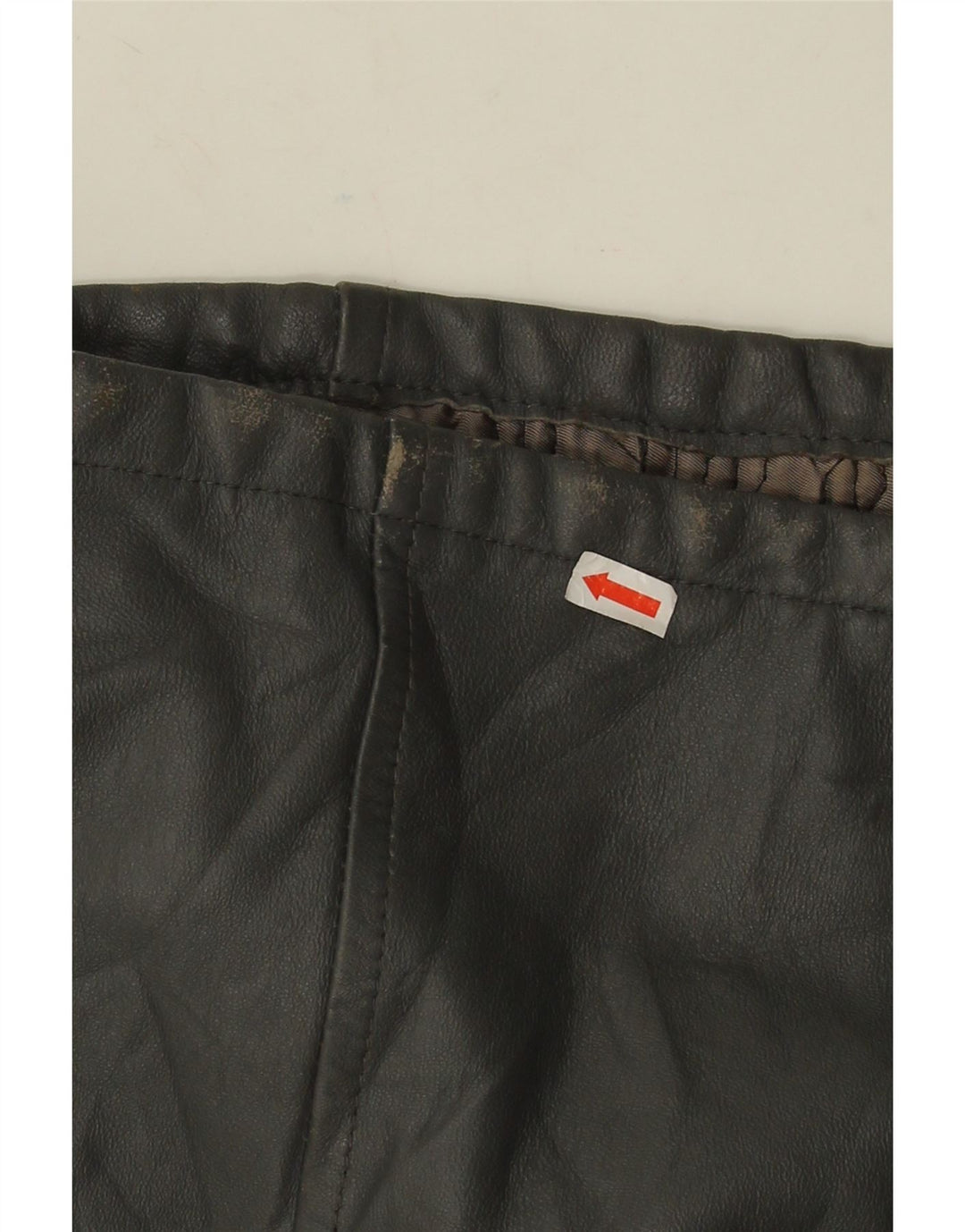 Anfor Abrigo De Cuero Mujer IT 46 Grande Gris