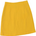 Falda vintage de línea A para mujer IT 42 Mediana W28 Poliamida amarilla