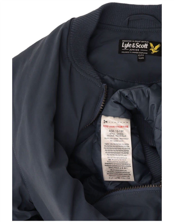 LYLE & SCOTT Cazadora bomber para niño 12-13 años Azul Poliéster