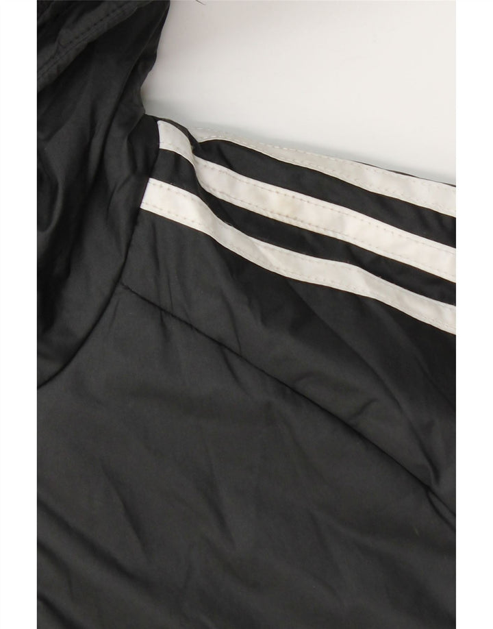 Adidas Chaqueta acolchada con capucha para niño 11-12 años Negro Poliéster