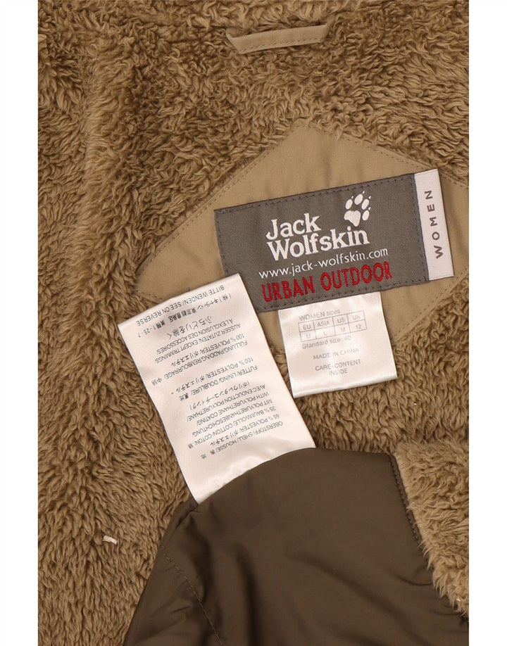 Jack Wolfskin Chaqueta cortavientos con capucha para mujer UK 12 Medium Beige