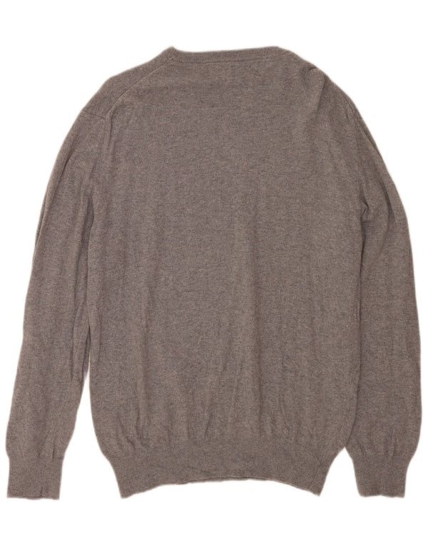 MC2 SAINT BARTH Suéter gráfico con cuello redondo para hombre 2XL Lana merino gris