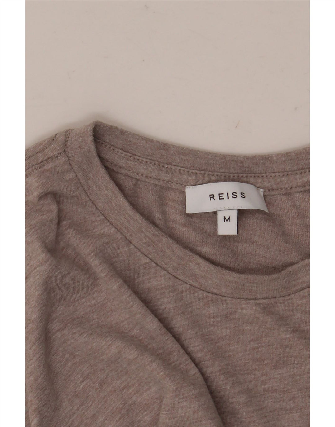 Camiseta Reiss para hombre Top marrón medio moteado