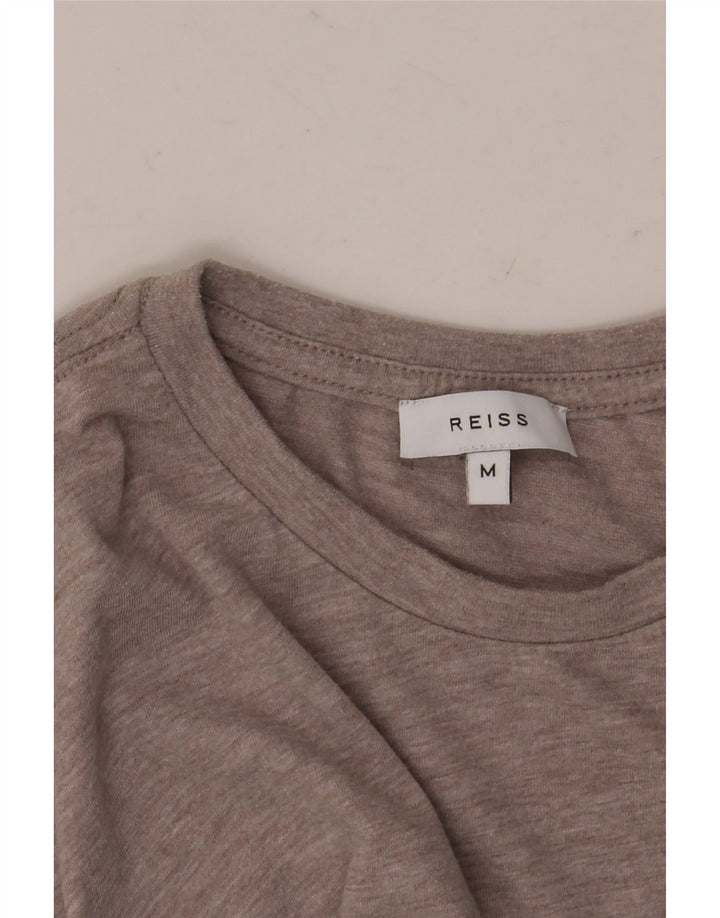 Camiseta Reiss para hombre Top marrón medio moteado