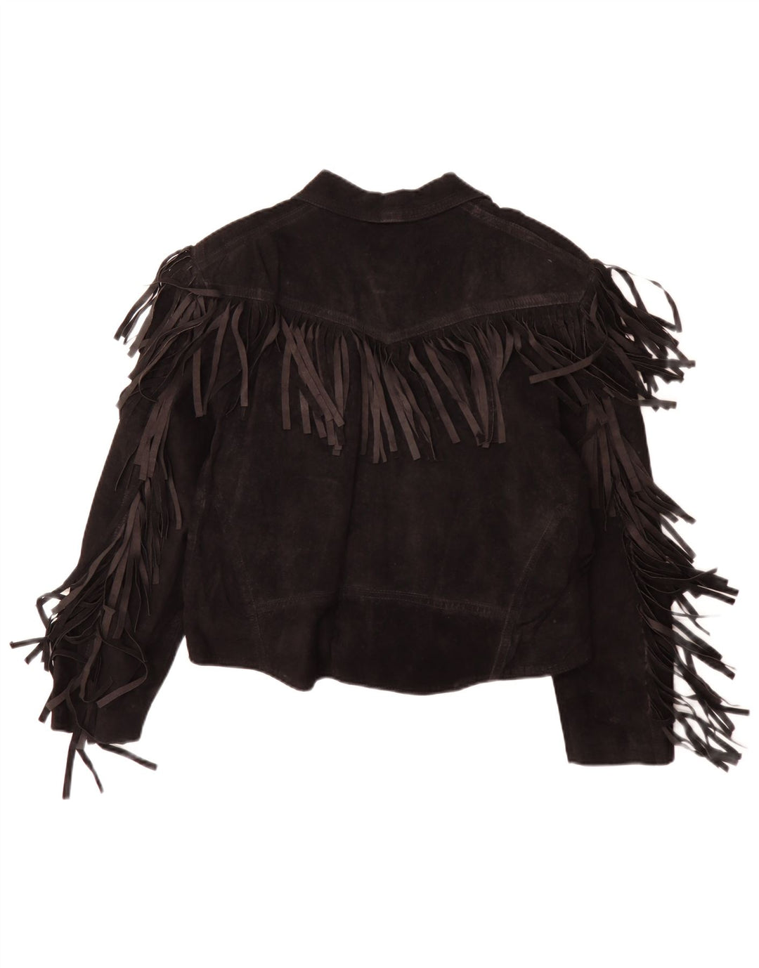 Chaqueta de ante vintage para mujer IT 50 XL Vaquero de cuero negro