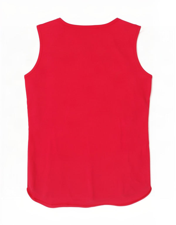 Guess Top sin mangas gráfico para mujer UK 44 Algodón con bloques de color rosa medio